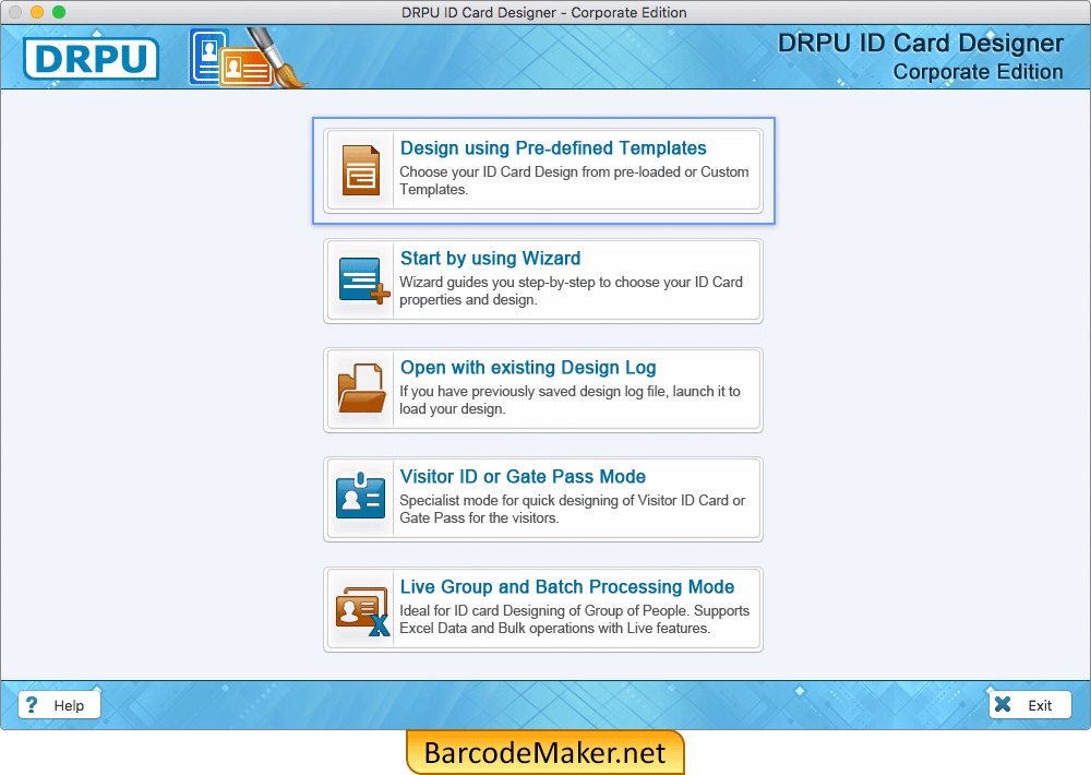 Design using Pre-defined Templates