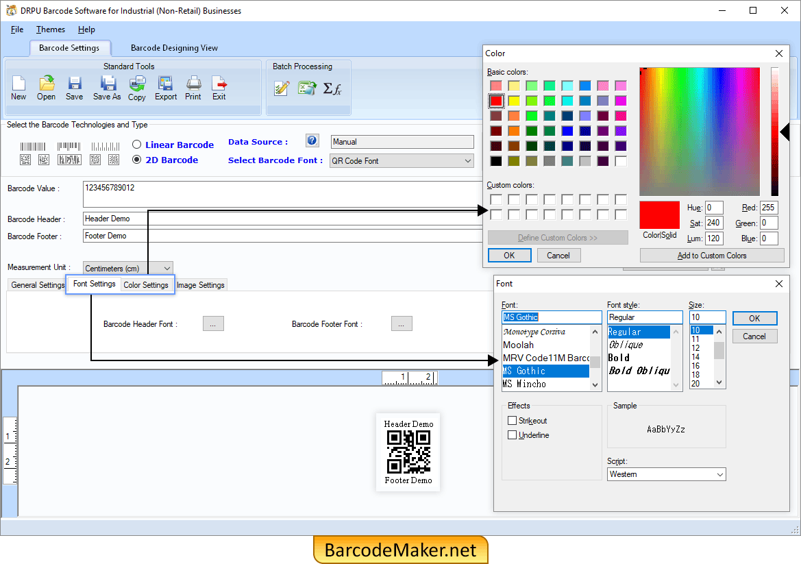 Barcode Maker Software For Industrial Industry Screenshots Warehouse 